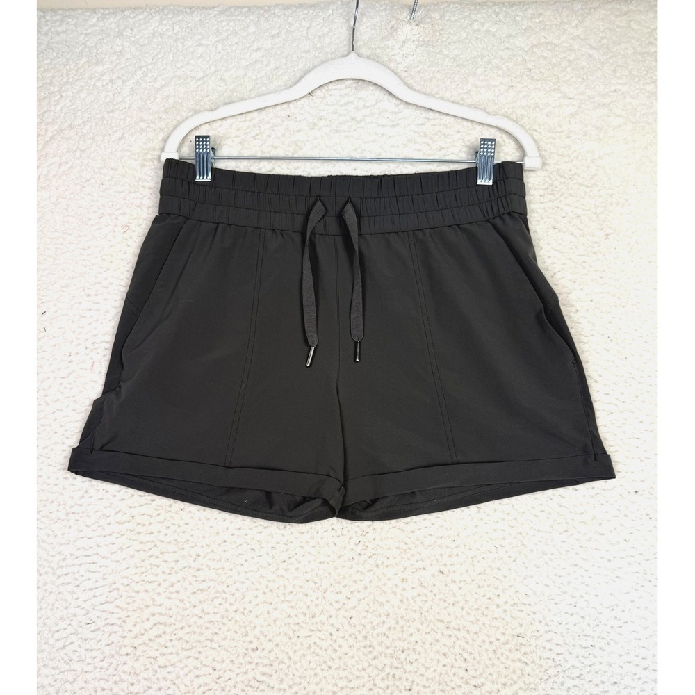 SPANX Black Athletic Drawstring Shorts